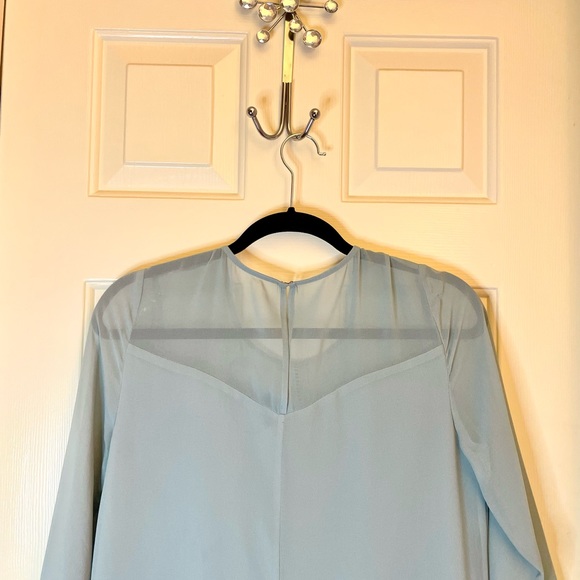 🌸 BCBG drop waist ruffle blouson dress in Cloudy Haze - Picture 10 of 11